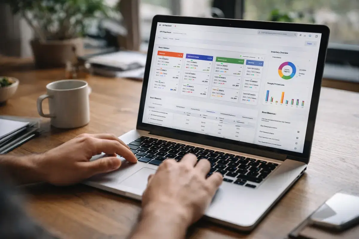 ERPNext dashboard showing business analytics and key metrics