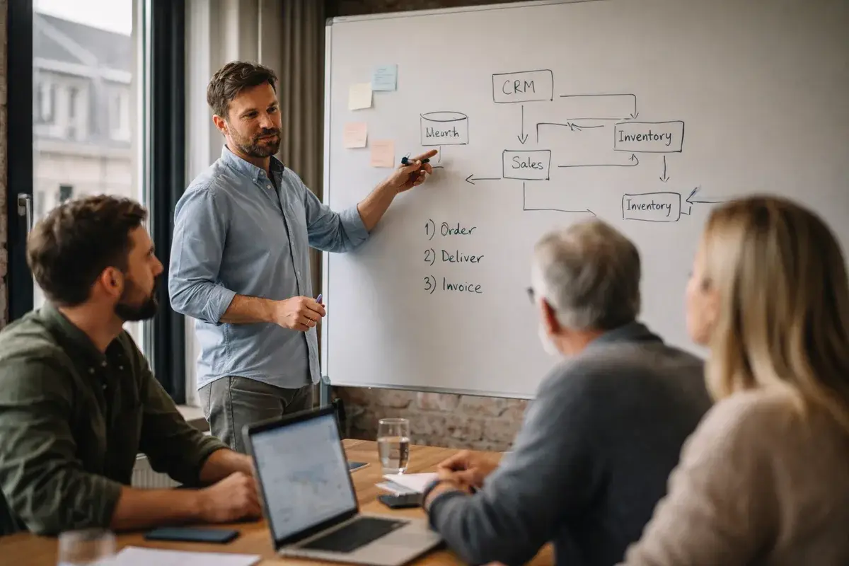 Process optimization workflow visualization
